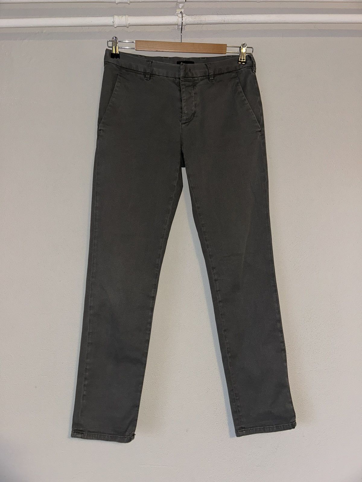 Prada Grey Stretch Cotton Chino Trousers - Size 30