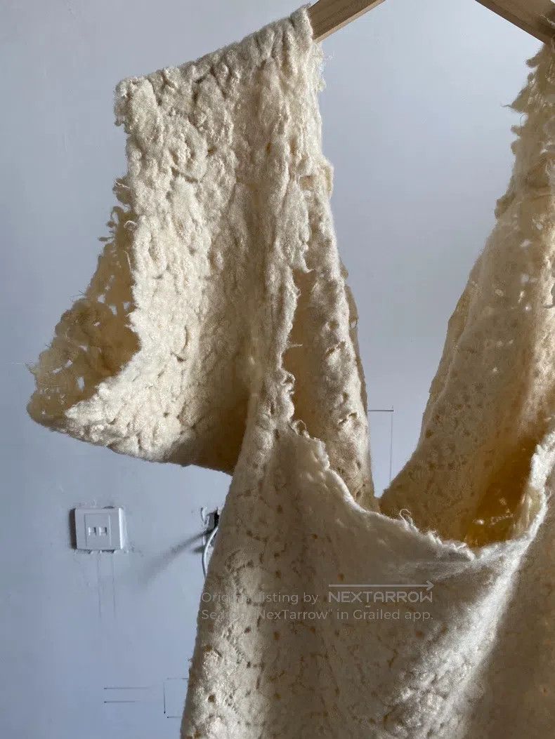 Comme des Garcons Comme Des Garcons Lanolin wool lace cream-colored deconstr Size S / US 4 / IT 40 - 3 Thumbnail