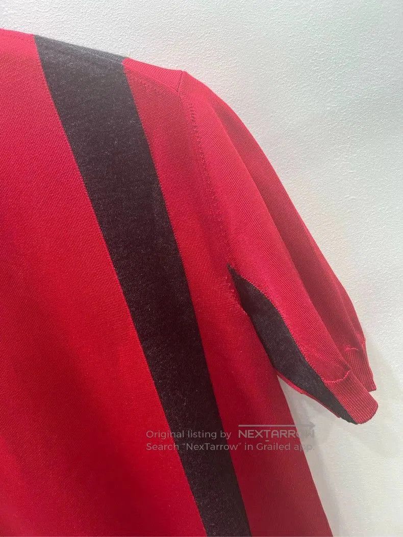 Louis Vuitton Louis Vuitton Red Silk Wool Dress M. Size M / US 6-8 / IT 42-44 - 7 Thumbnail