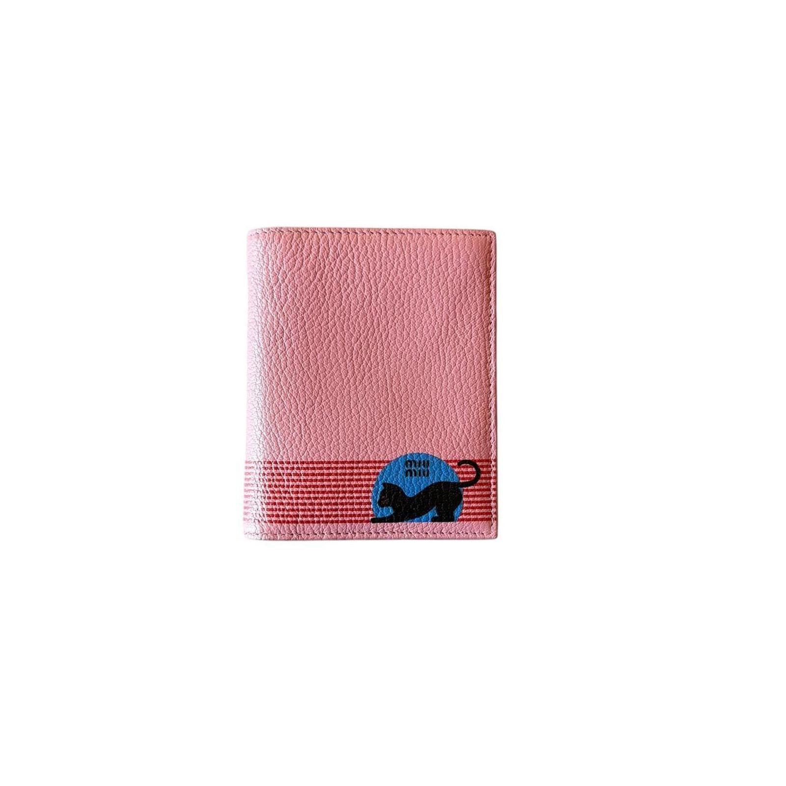 Miu Miu miu miu pink wallet Size ONE SIZE - 1 Thumbnail