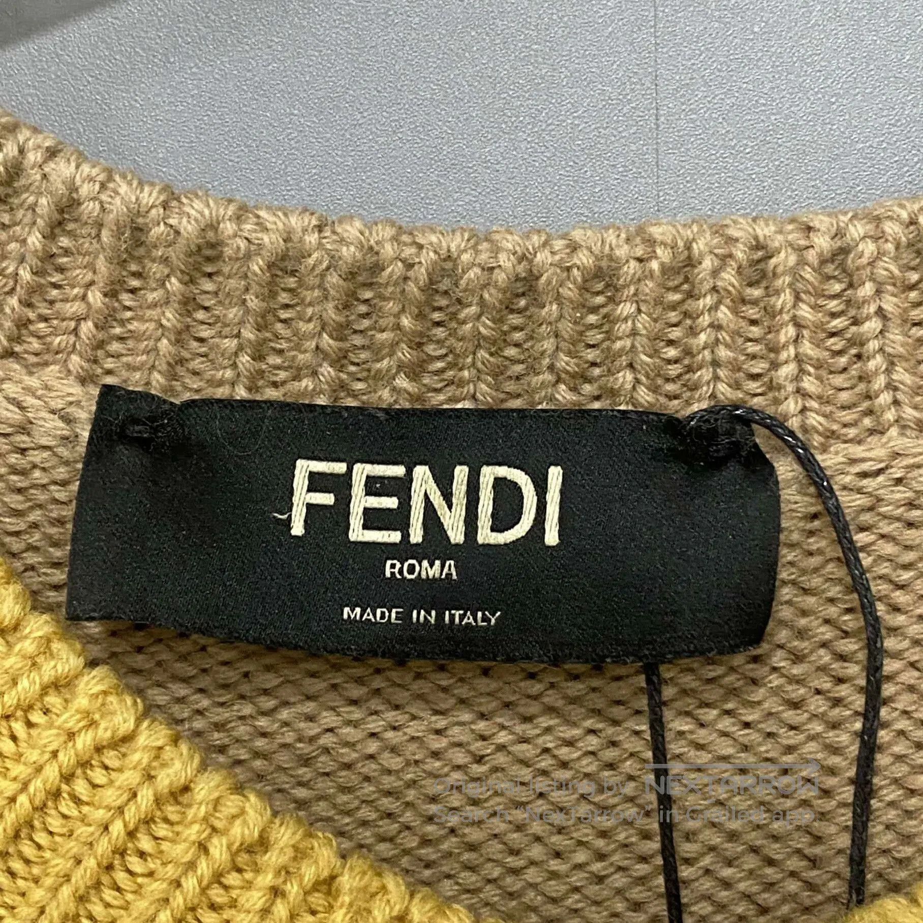 Fendi fendi color block logo sweater. Size US L / EU 52-54 / 3 - 6 Thumbnail