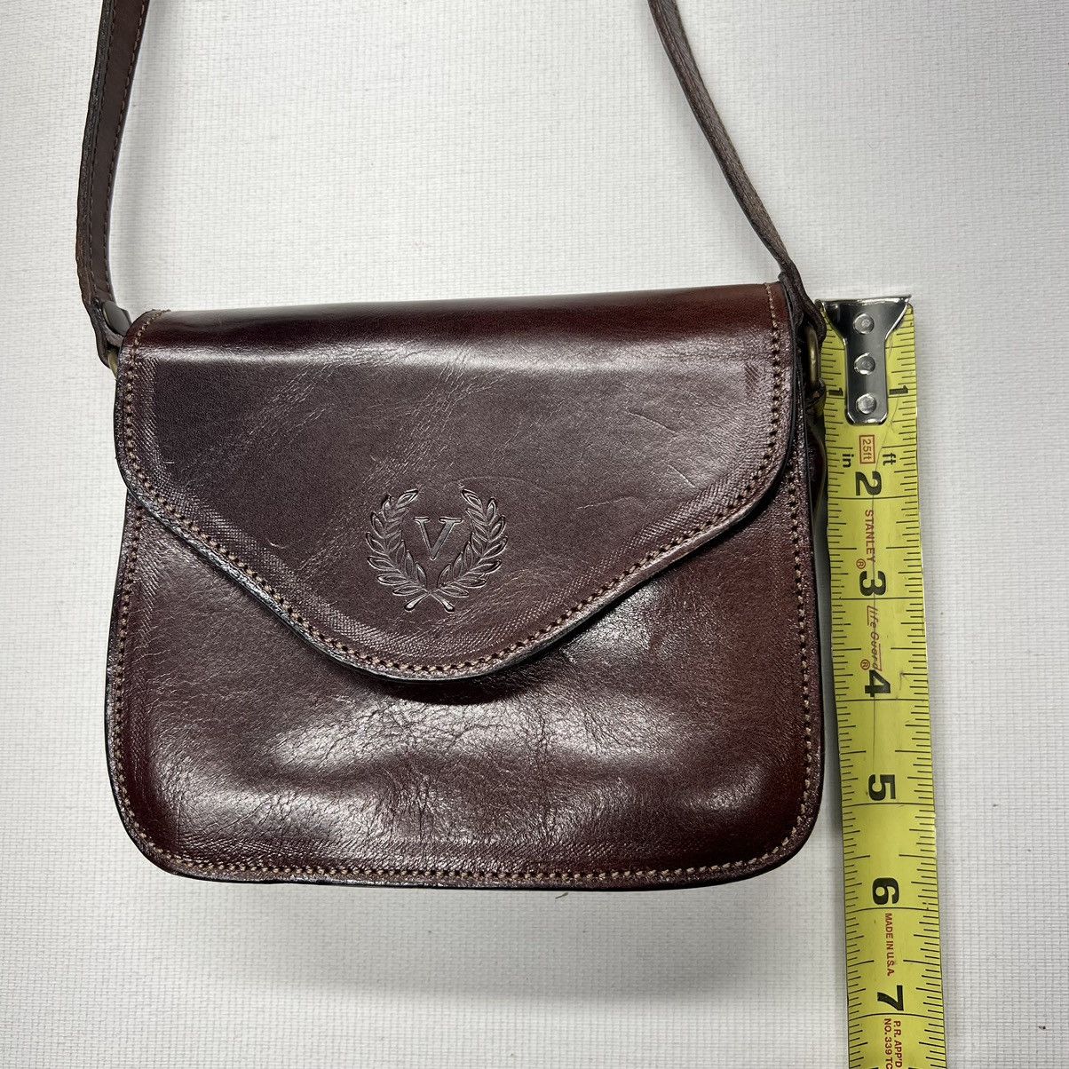 Firenze × Vintage Firenze Leather Bag Brown Saddle Shoulder Crossbody Handbag Size ONE SIZE - 17 Thumbnail