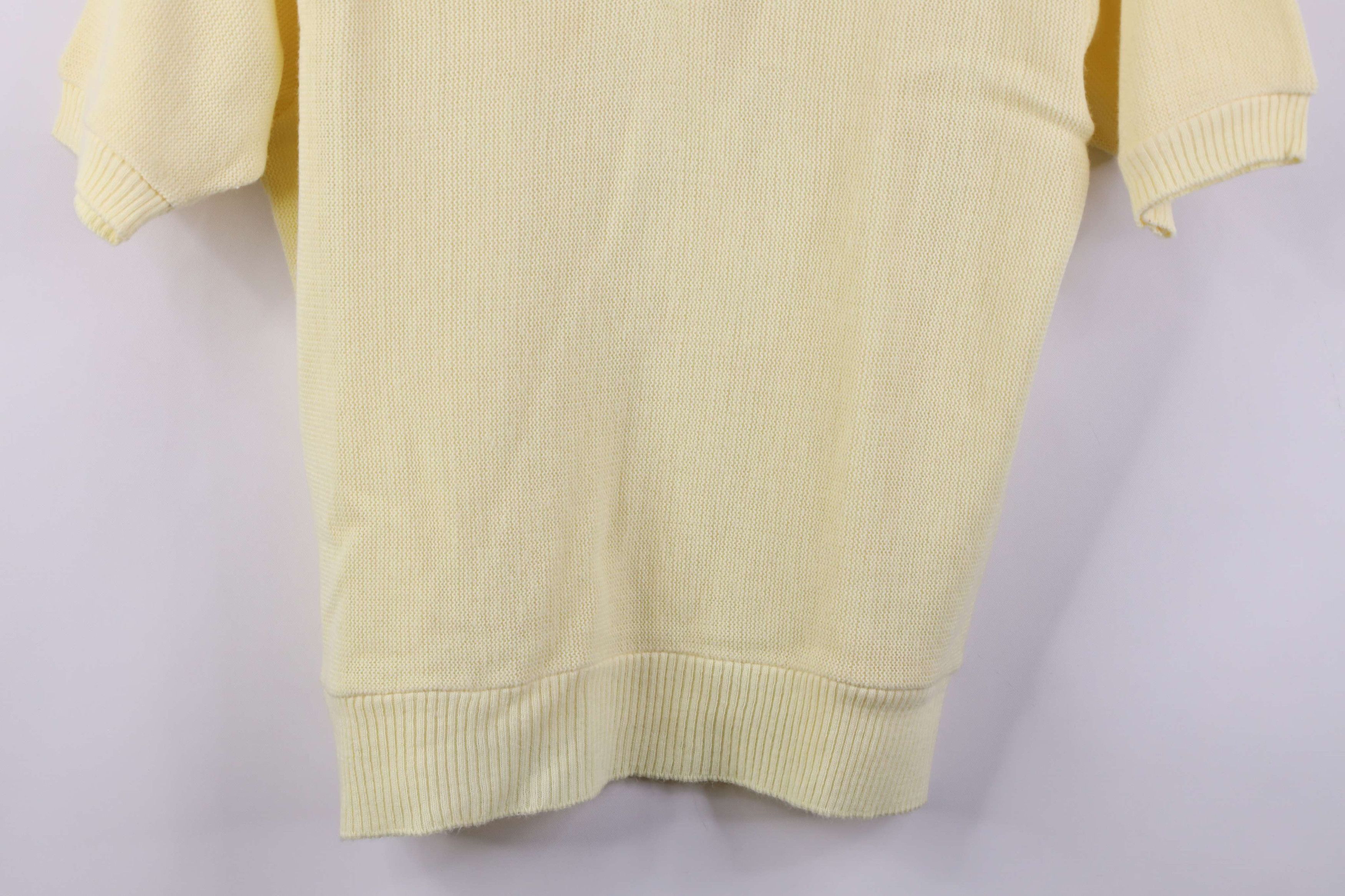 Vintage Vintage 60s 70s Streetwear Short Sleeve Polo Shirt Yellow Size US M / EU 48-50 / 2 - 3 Thumbnail