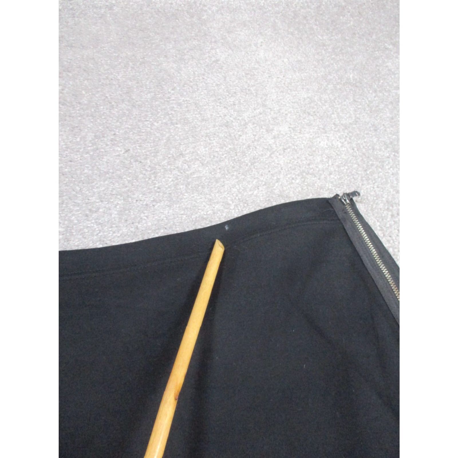 Gap VINTAGE Gap Women’s Pencil Skirt 12 Black Stretch Business Casual Workwear Knee Length Zipper Size 34" / US 12 / IT 48 - 2 Thumbnail