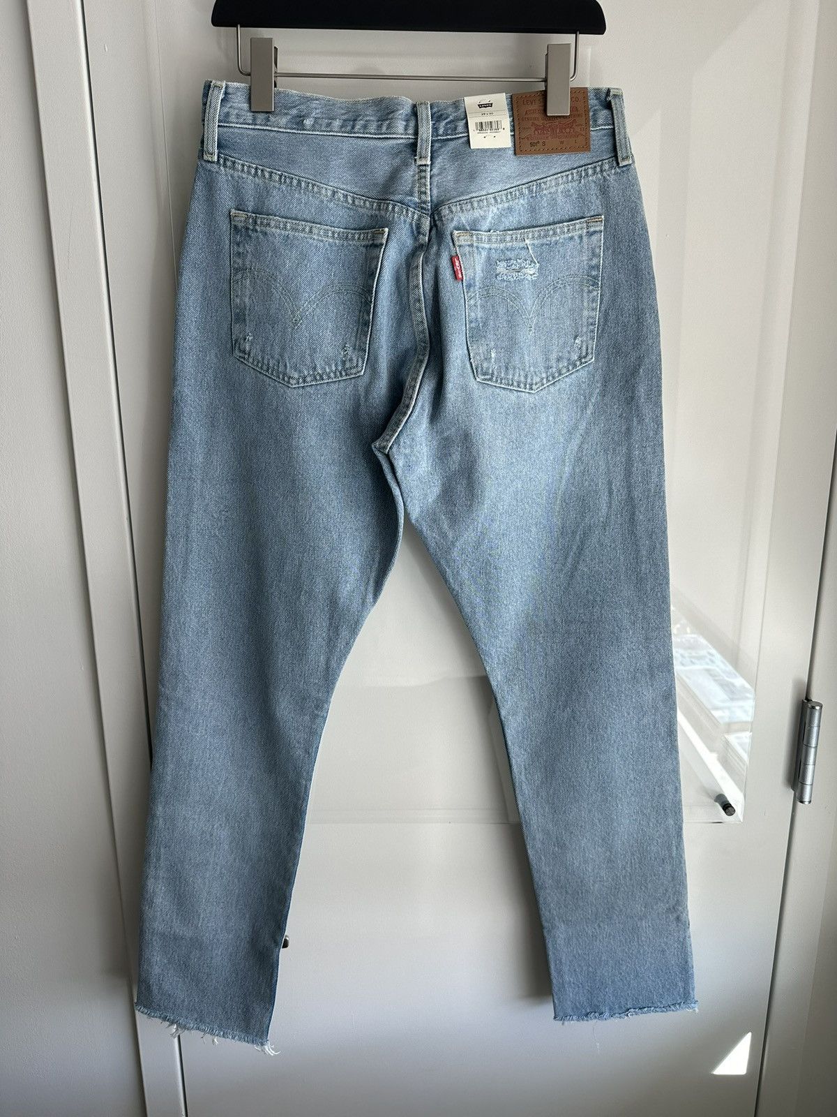 Levi's 501 Skinny High Waist Distressed Jeans Size 29" - 3 Thumbnail