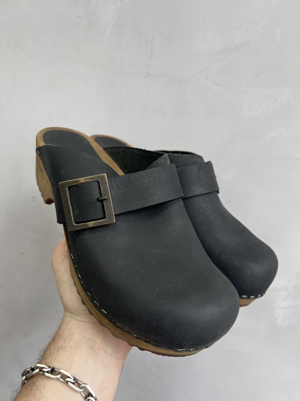 Other 90s LEATHER GLOGS boots avant garde platform guidi style Size US 8 / IT 38 - 2 Thumbnail