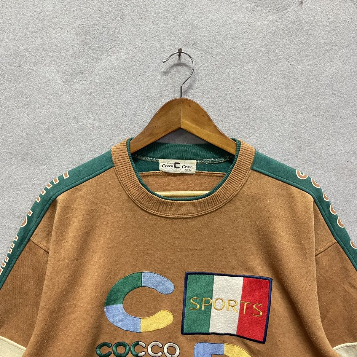Vintage Vintage Cocco Croco Italy Sweatshirt – Retro Italian Spirit Size US L / EU 52-54 / 3 - 2 Thumbnail