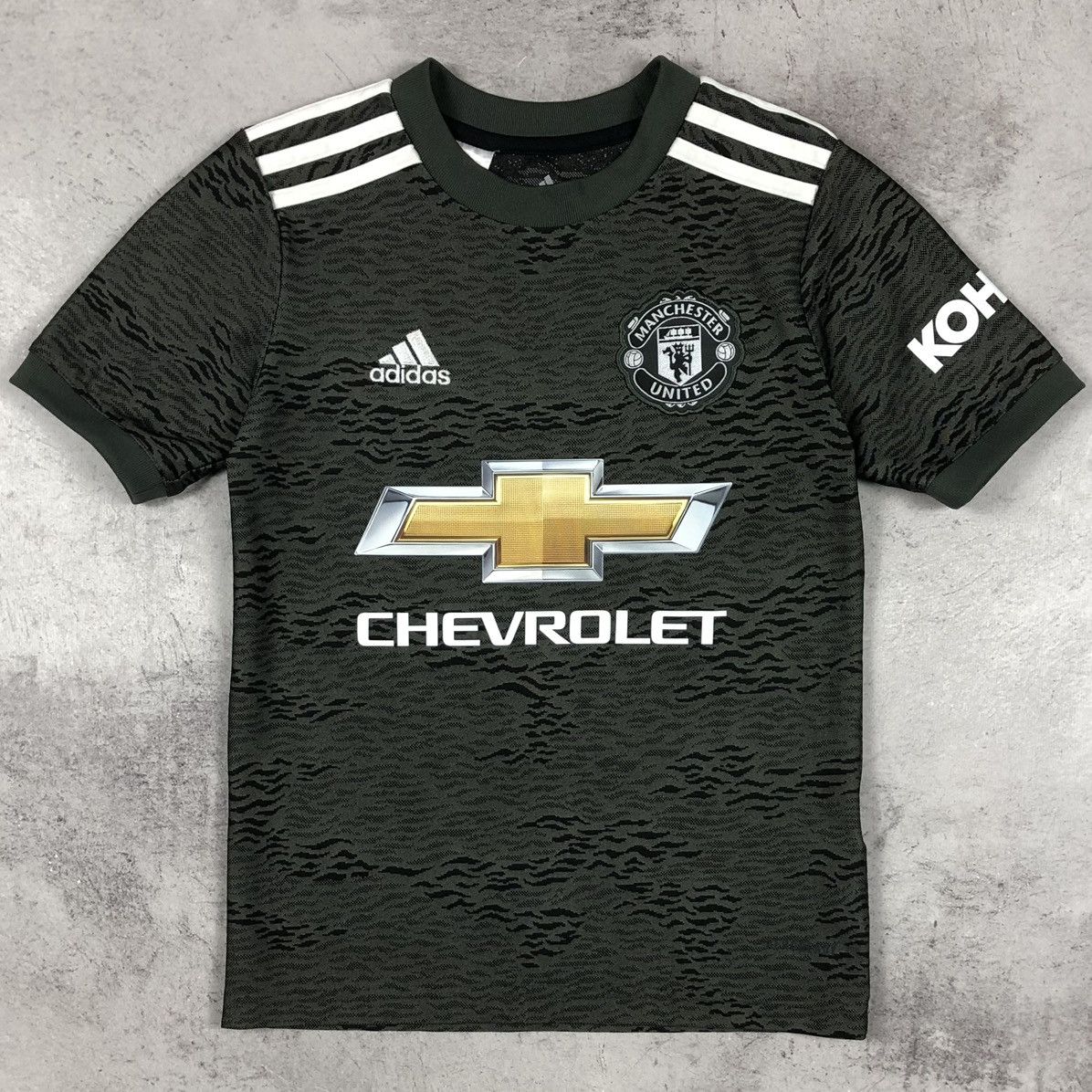 Adidas Manchester United 2020-2021 Adidas Away Soccer Kids Jersey Size US XXS / EU 40 - 1 Thumbnail