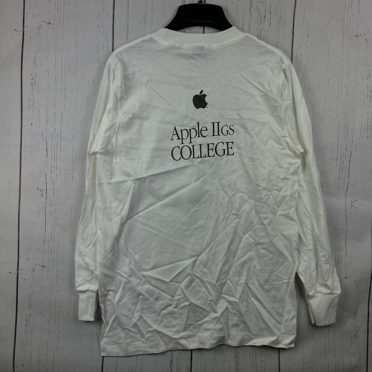 Vintage Apple IIGS College Treble Rainbow M Long Sleeve