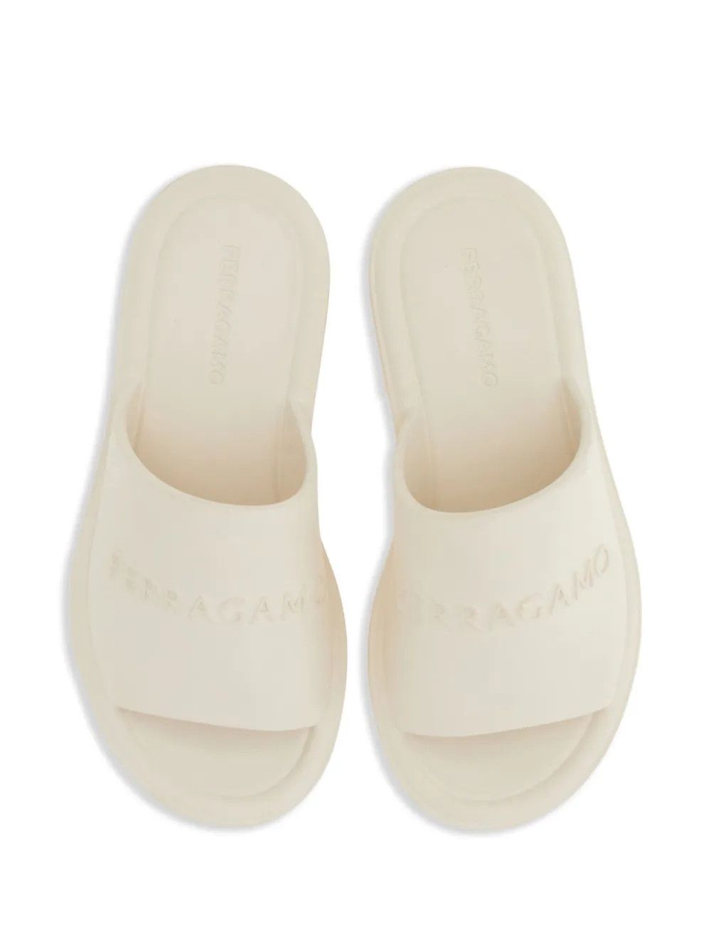 Salvatore Ferragamo o1y0426 Slippers in Ivory Size US 6 / IT 36 - 4 Thumbnail