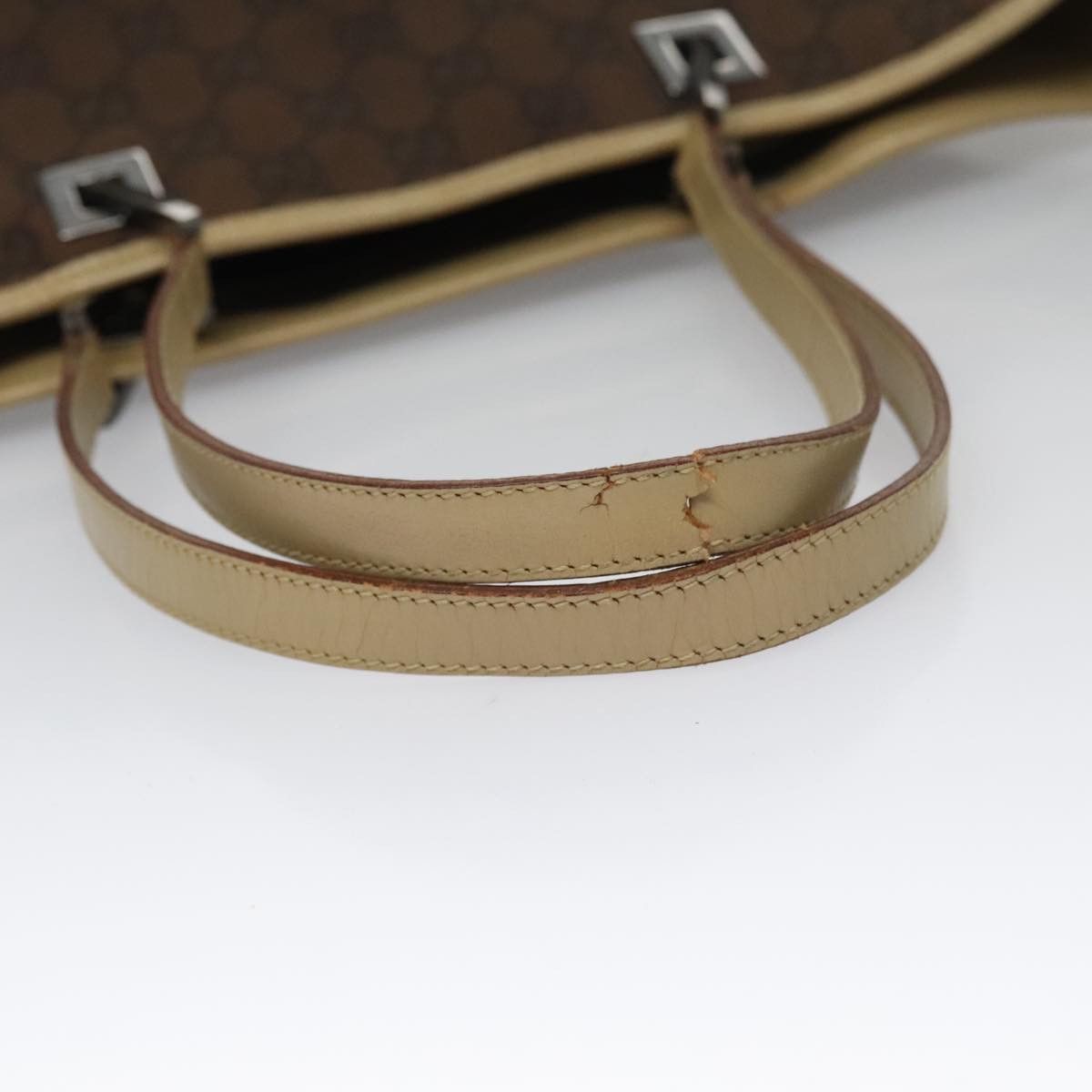 Gucci GUCCI GG Canvas Sherry Line Tote Bag Brown Size ONE SIZE - 7 Thumbnail