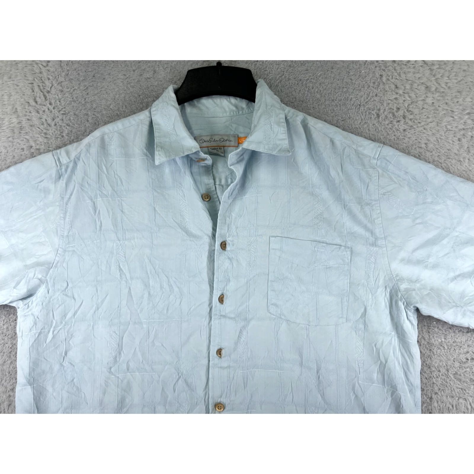 Quiksilver Quiksilver Shirt Mens Large Blue Button Up Edition Rayon Blend Hawaiian Pocket Size US L / EU 52-54 / 3 - 4 Thumbnail