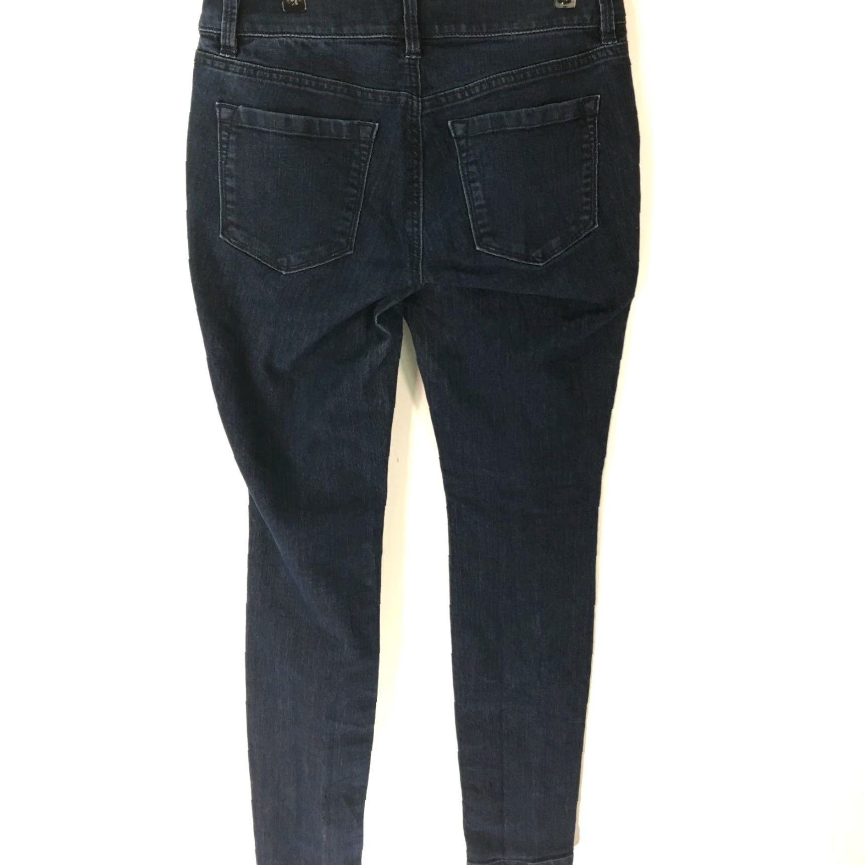 Ann Taylor Ann Taylor Loft Jeans Womens Flat Front Straight Curvy Skinny Blue Denim Size 4 Slim 32in Inseam 5-Pocket Size 27" / US 4 / IT 40 - 2 Thumbnail