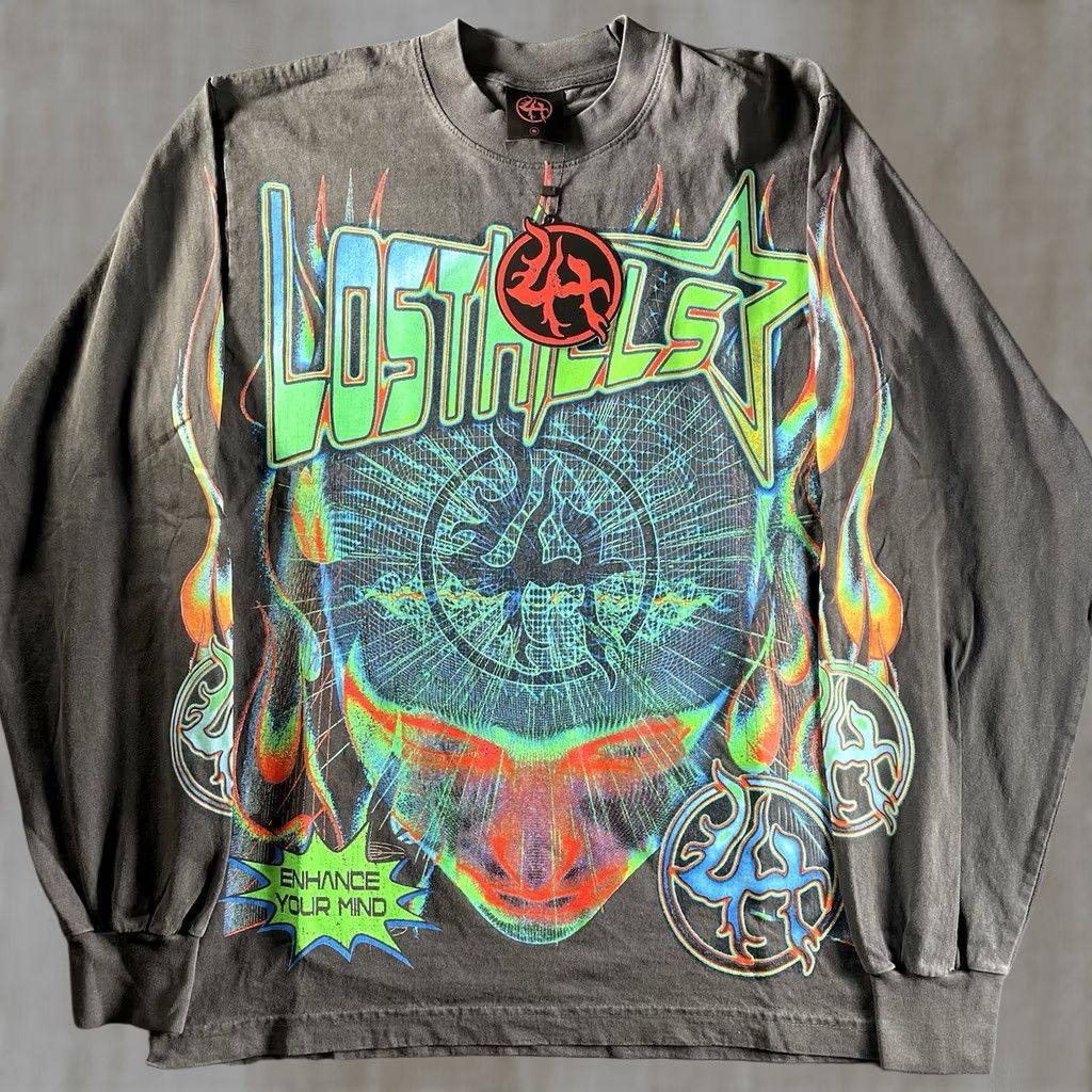 Vintage VINTAGE Lost Hills Long Sleeve Tee Shirt Black S Men Small Lost In The Hills Short Sleeve Designer Streetwear Shirt Mens Size S Size US S / EU 44-46 / 1 - 1 Thumbnail