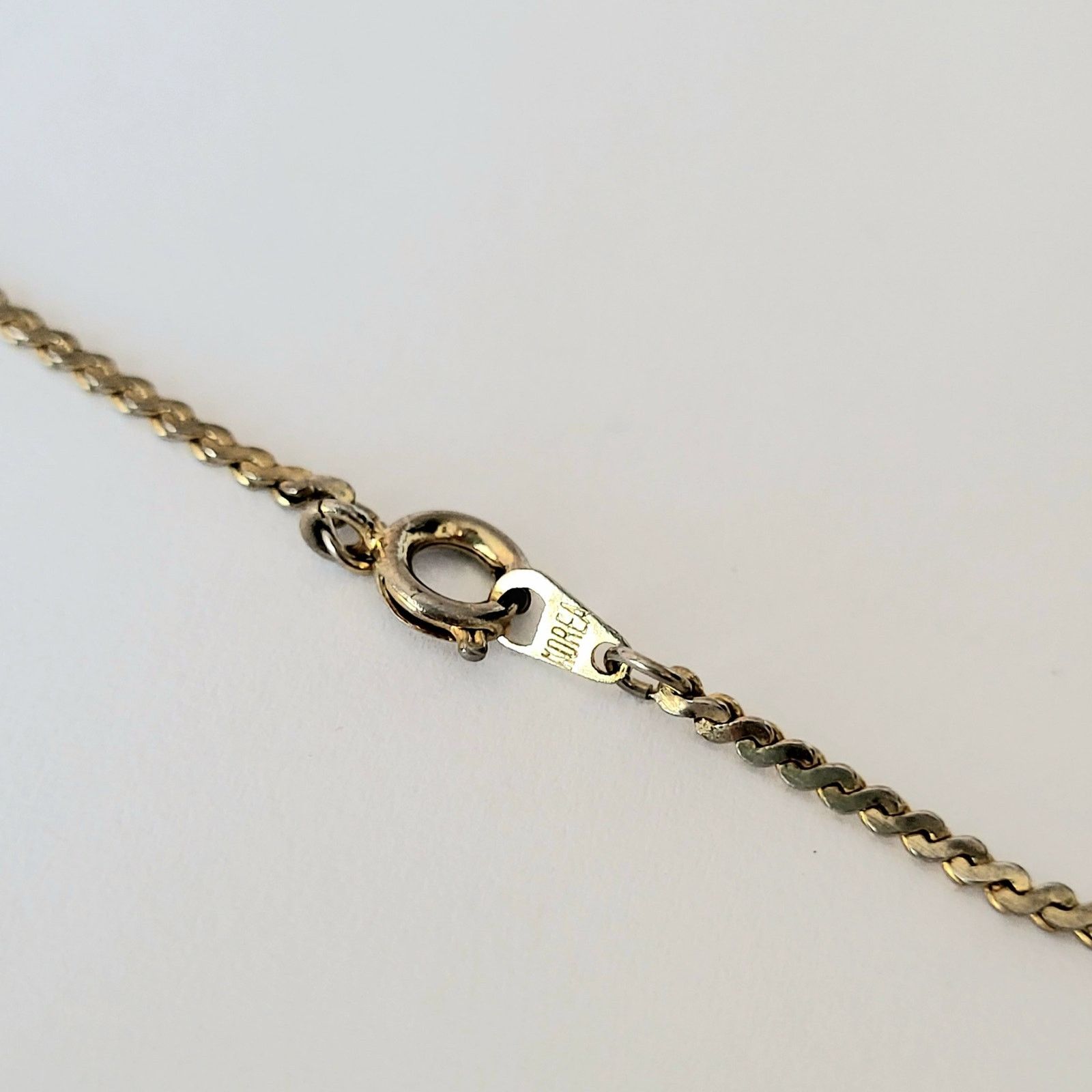 Other Enamel Flower Pendant Gold Blue Vintage Necklace Size ONE SIZE - 5 Thumbnail