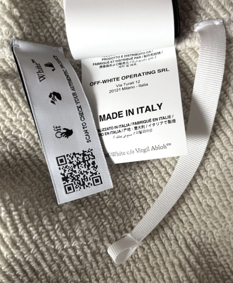 Off-White Off-White Virgil Abloh Zip-Hoodie Beige in L neu mit Etikett Size US L / EU 52-54 / 3 - 7 Thumbnail
