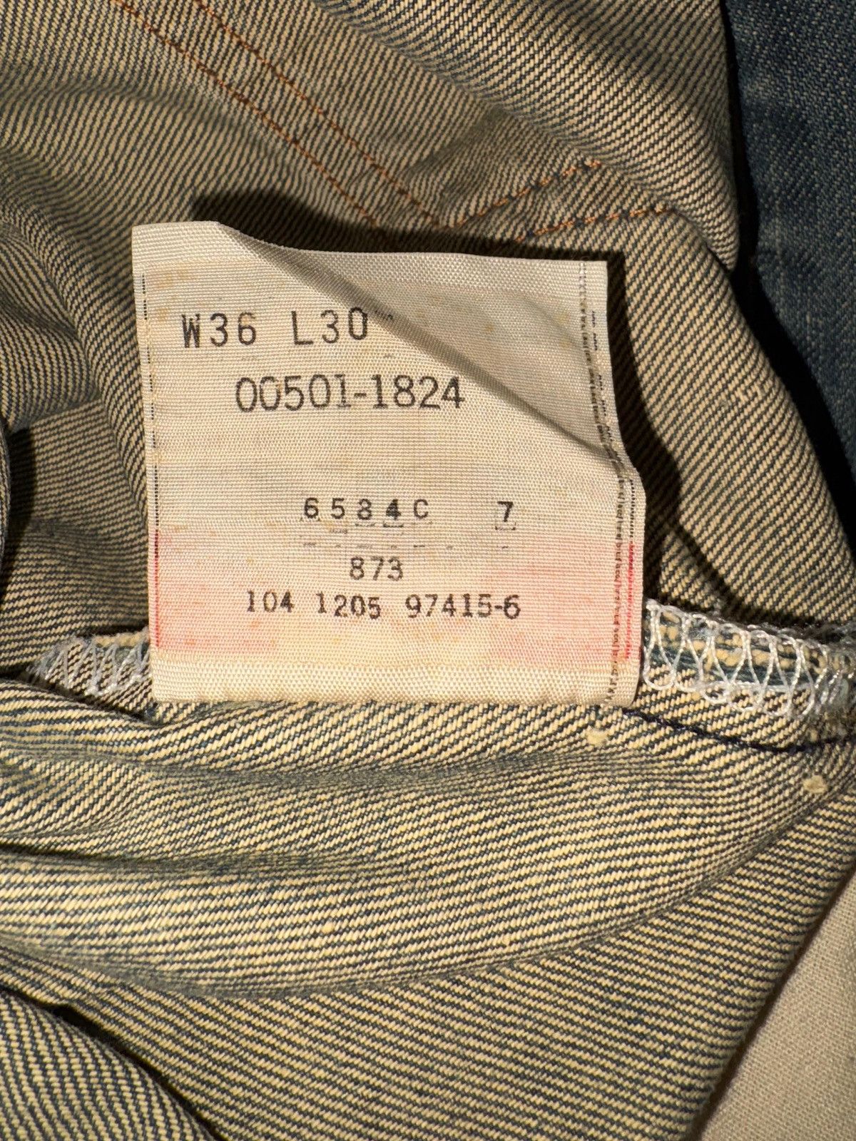 Levi's Vintage Clothing VTG Levi’s 501 ButtonFly Jeans W36L30 Y2K 2005 Madein Mexico Size US 36 / EU 52 - 7 Thumbnail