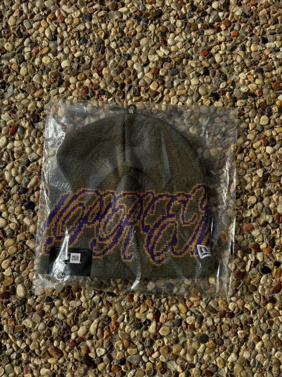 Supreme Supreme Olive Cursive New Era Beanie Size ONE SIZE - 3 Thumbnail