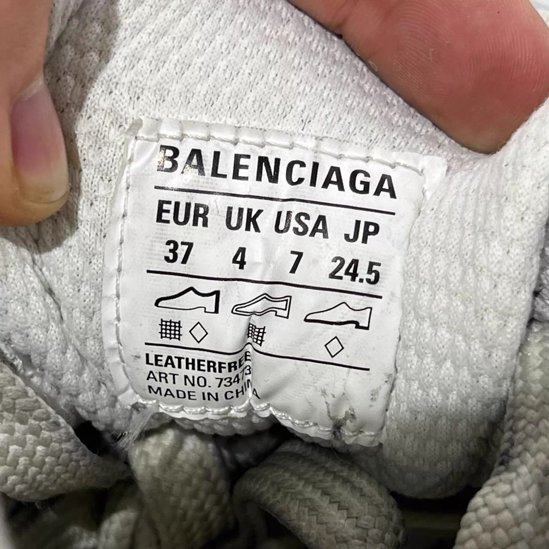Balenciaga Balenciaga 3XL Gray Silver 37 YH22161 Size US 7 / IT 37 - 8 Thumbnail