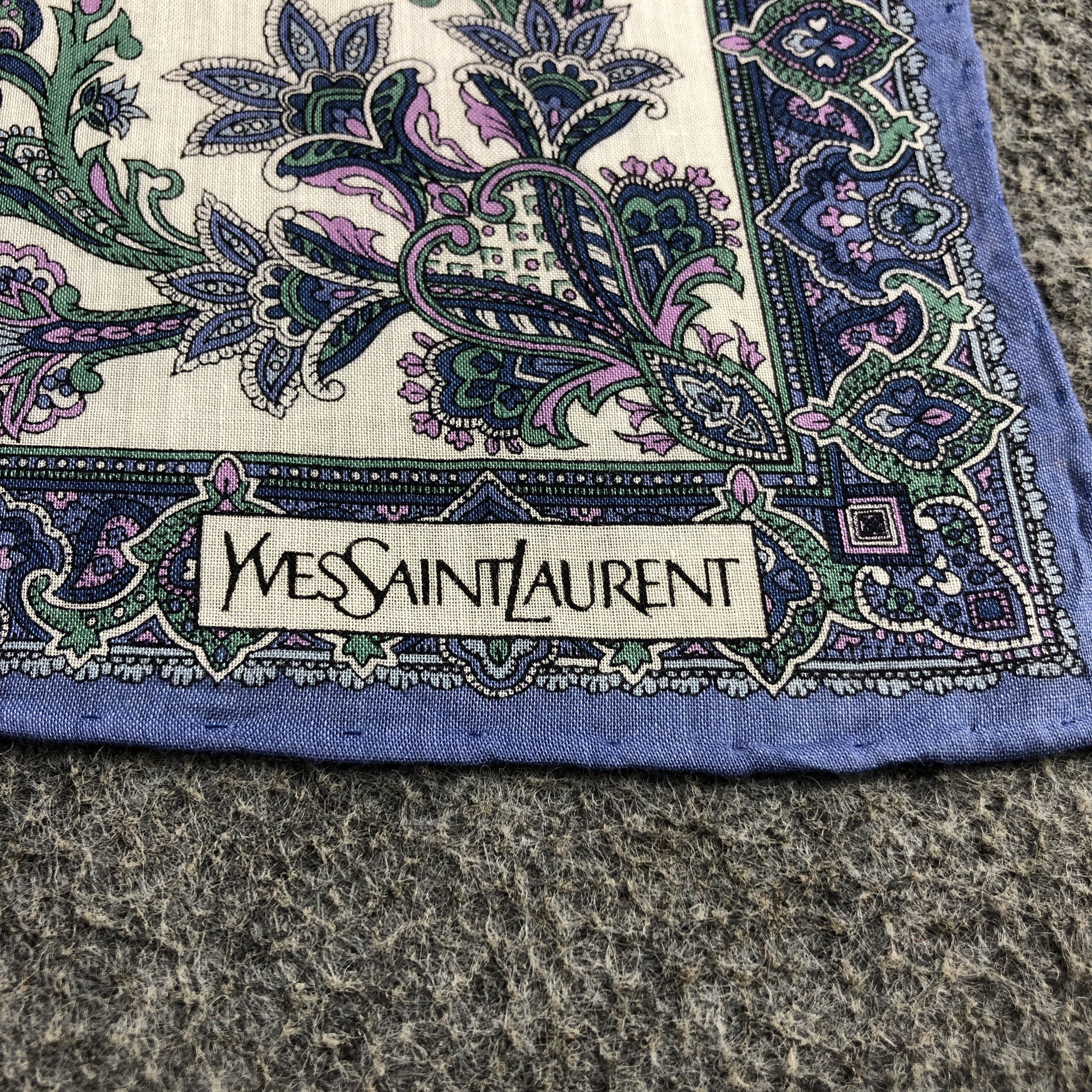 Yves Saint Laurent Yves Saint Laurent Handkerchief Neckerchief Bandana H2783 Size ONE SIZE - 4 Thumbnail