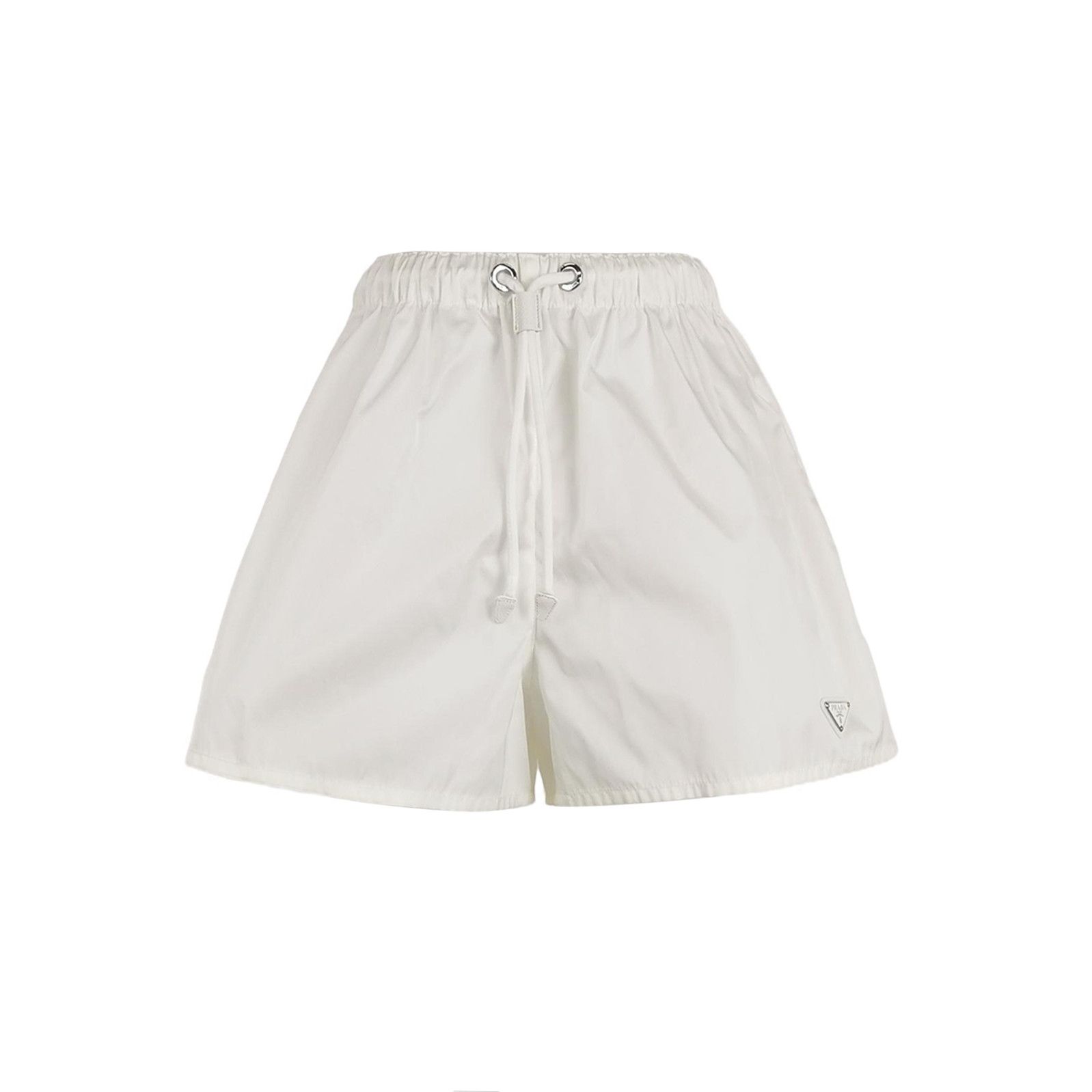 Prada Prada White Triangle Logo Swim Shorts - dmc Size 40" / US 18 - 1 Thumbnail
