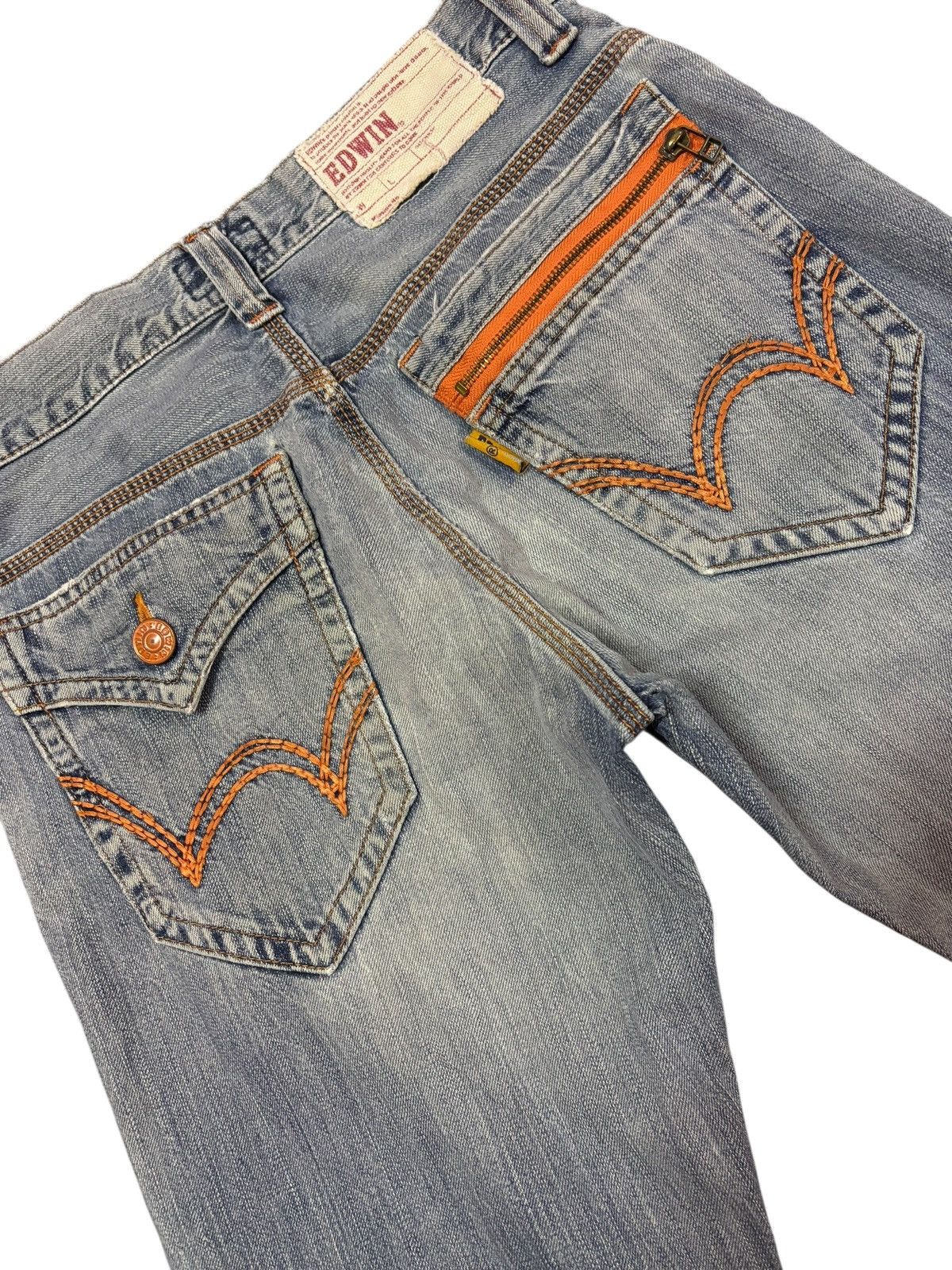 Edwin Vtg Edwin XV Japan 403 Distressed Jeans Size US 30 / EU 46 - 6 Thumbnail