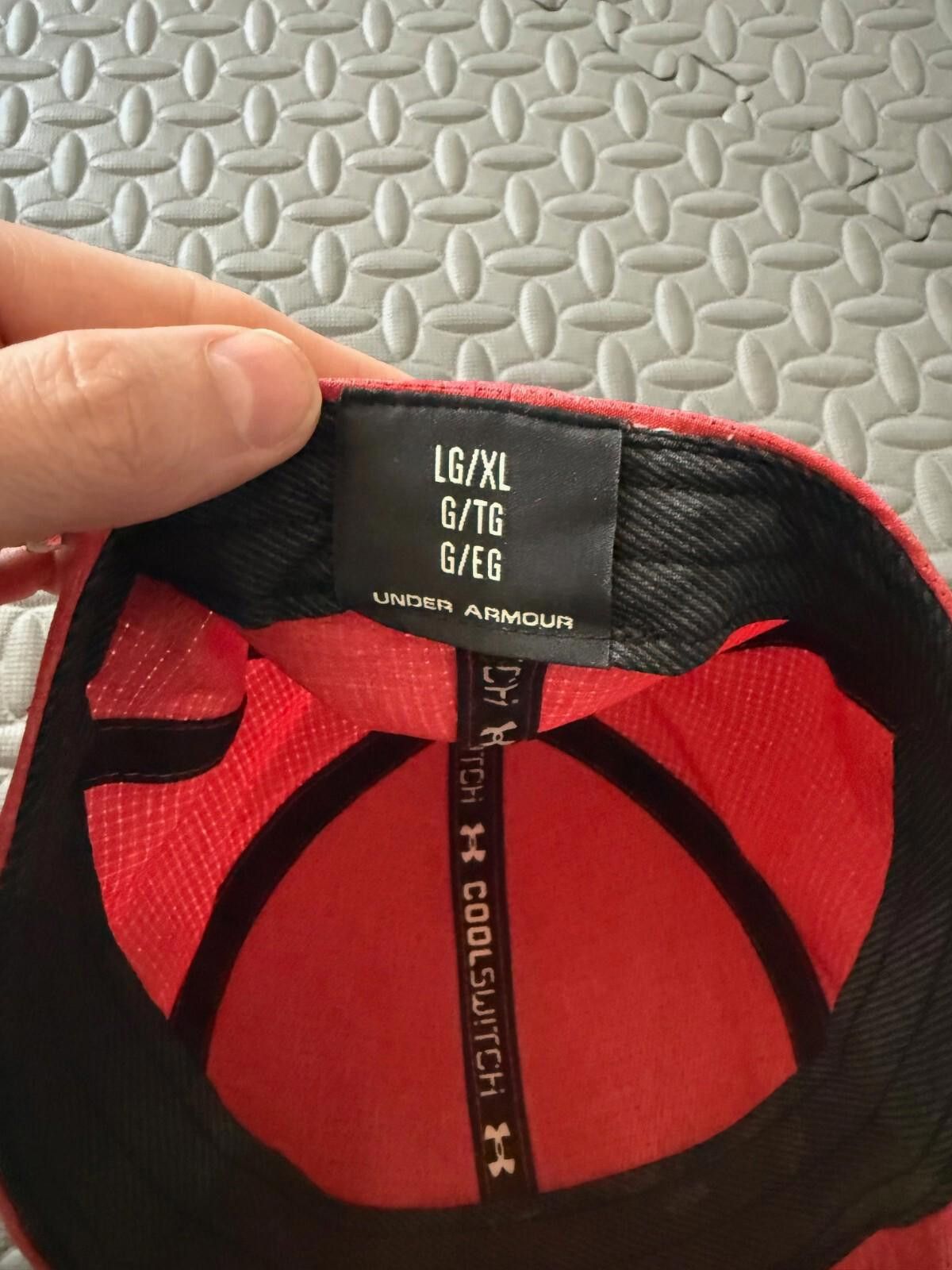 Under Armour Mens Blitzing Cap Red/Black Under Armour Hat NEVER WORN L/XL Size ONE SIZE - 4 Thumbnail