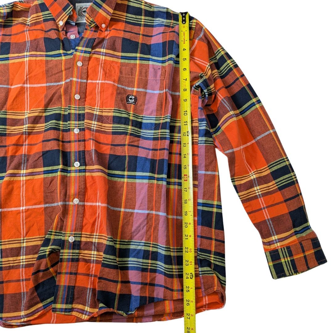 CINCH Cinch Fiery Orange/Blue Western Long-Sleeve Button-Up Size US XL / EU 56 / 4 - 5 Thumbnail