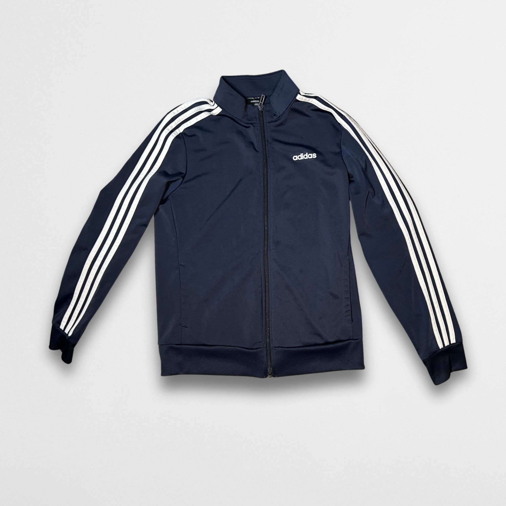 Adidas Adidas Mens Navy Blue Track Jacket Medium Lightweight Zipper Size US M / EU 48-50 / 2 - 2 Thumbnail