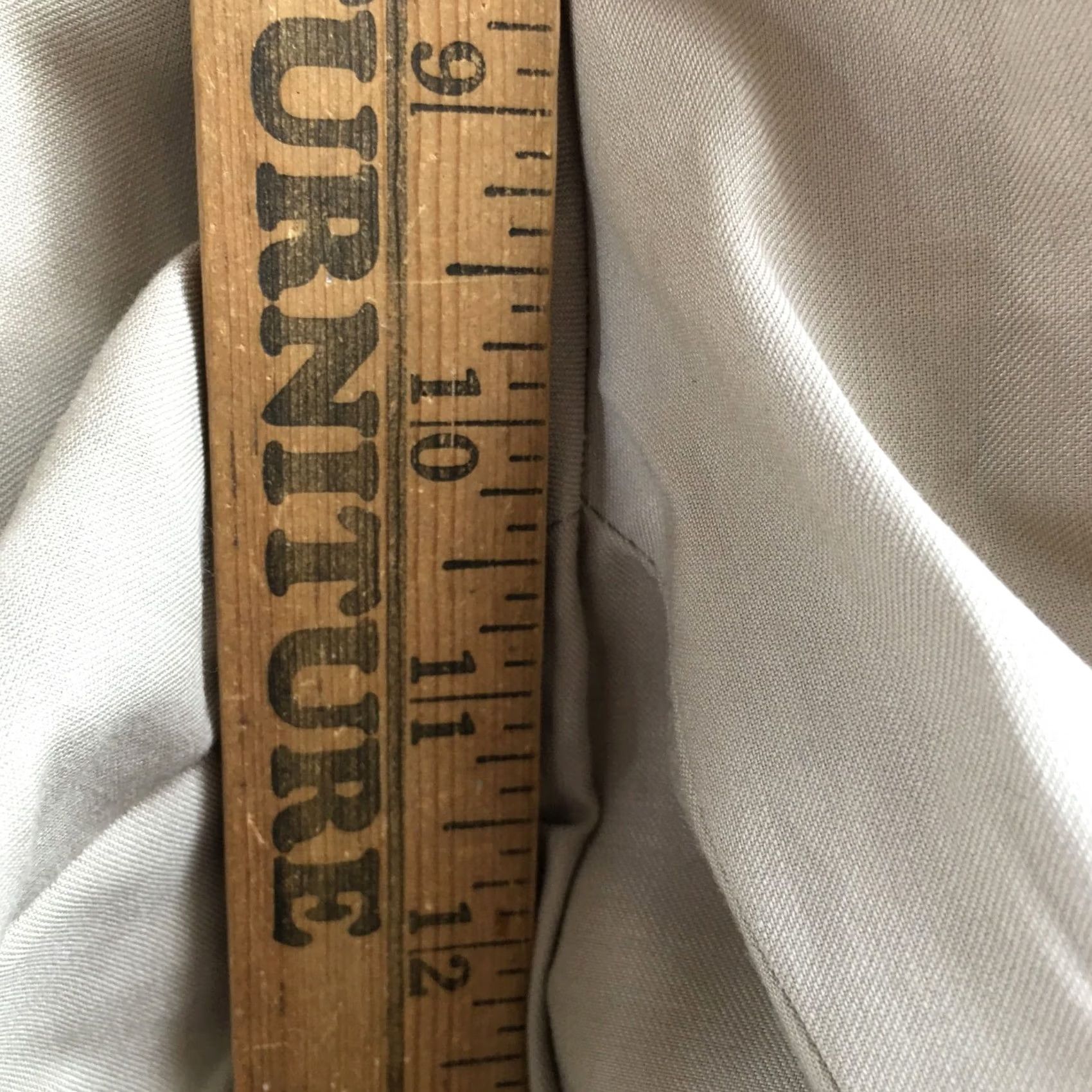 Calvin Klein Calvin Klein Dress Pants Mens 38W x 29L Beige Mid Rise Flat Front Dress Pants Mens Beige Regular Straight Cut Pants Size US 38 / EU 54 - 7 Thumbnail