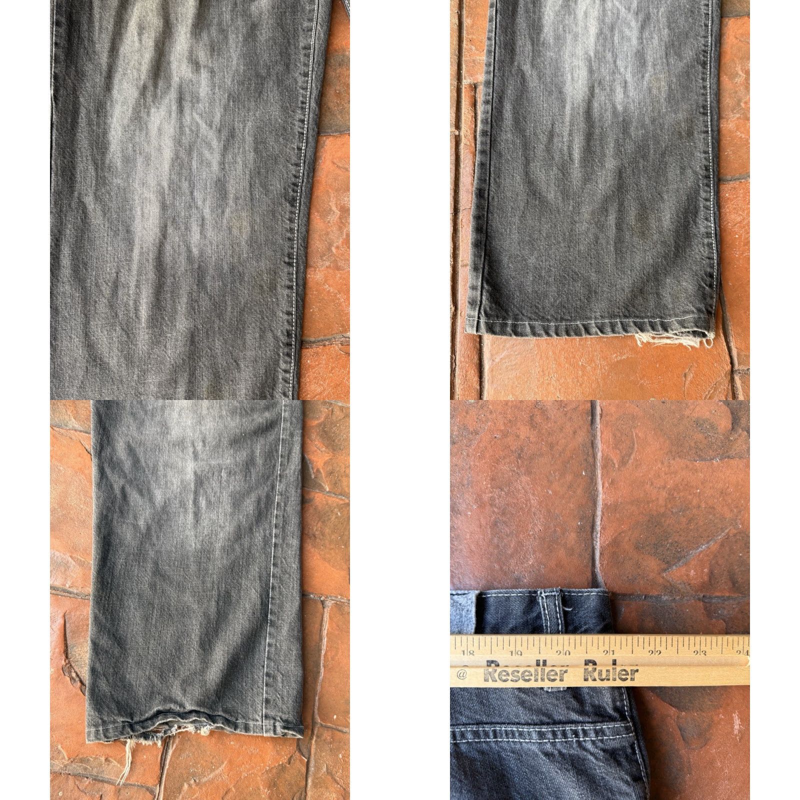 Vintage VINTAGE G-UNIT Baggy Jeans Mens 42x34 Wide Leg 90s Hip Hop Grunge Embroidered Logo Denim Distressed Stains Size US 42 / EU 58 - 9 Thumbnail
