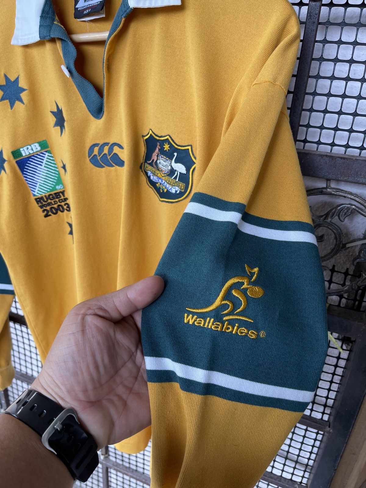 Canterbury of New Zealand Rare🔥Vintage CANTERBURY iRB Rugby World Cup Shirt Size US M / EU 48-50 / 2 - 6 Thumbnail