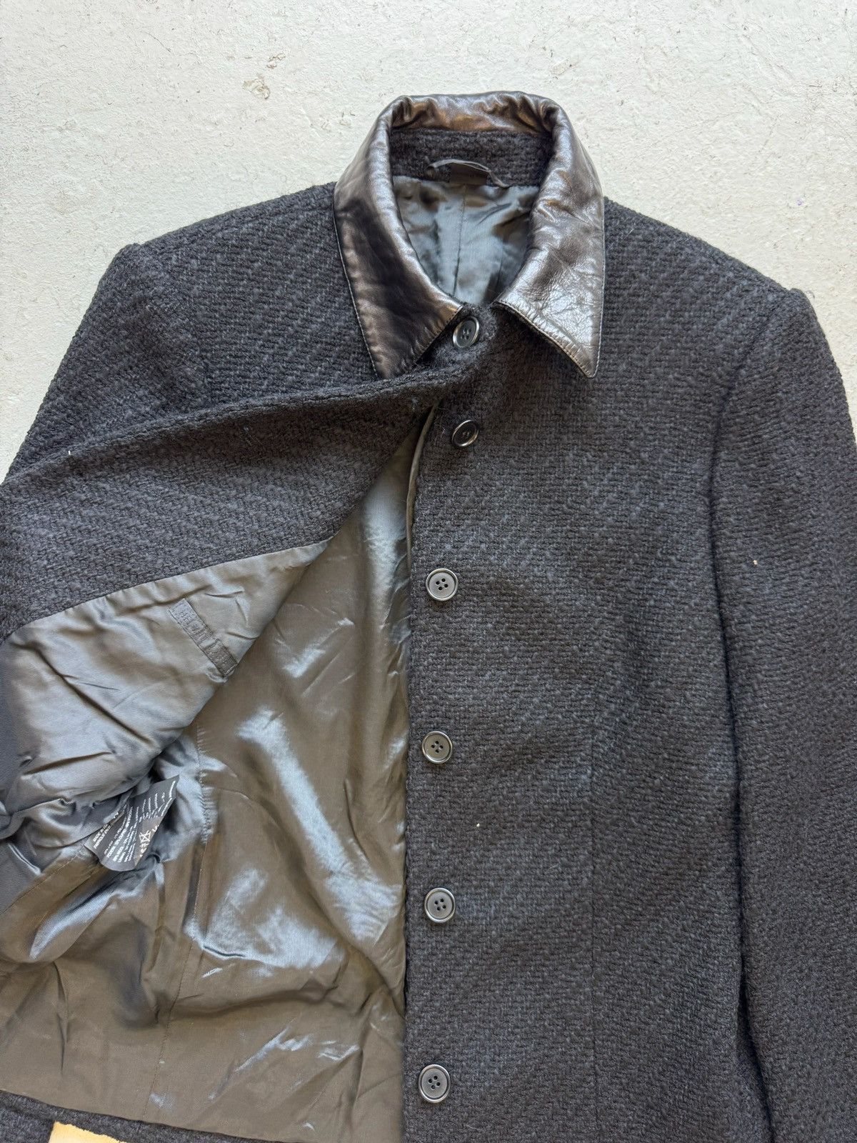 Helmut Lang Helmut Lang AW01 Collar Tweed Jacket Size US S / EU 44-46 / 1 - 2 Thumbnail