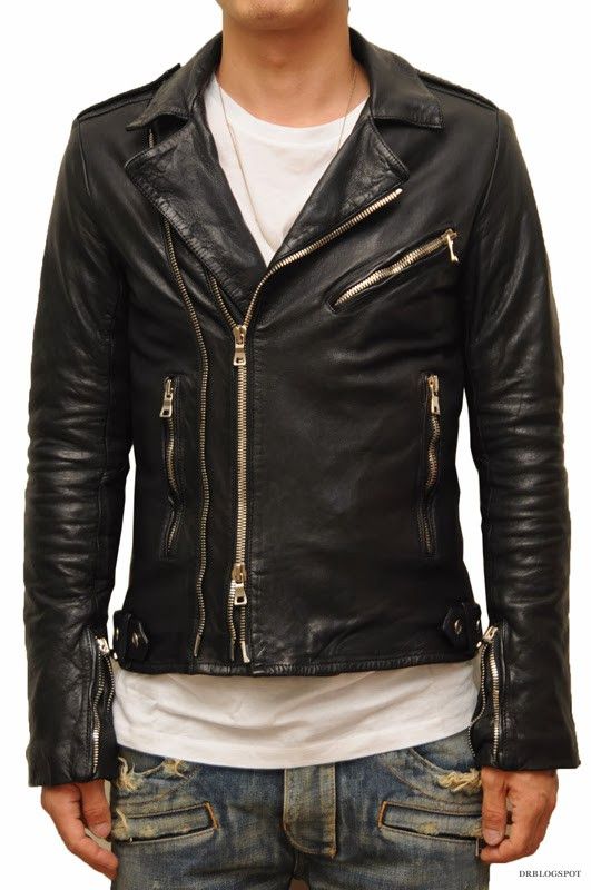 Balmain SS14 blue leather perfecto jacket Size US M / EU 48-50 / 2 - 16 Thumbnail