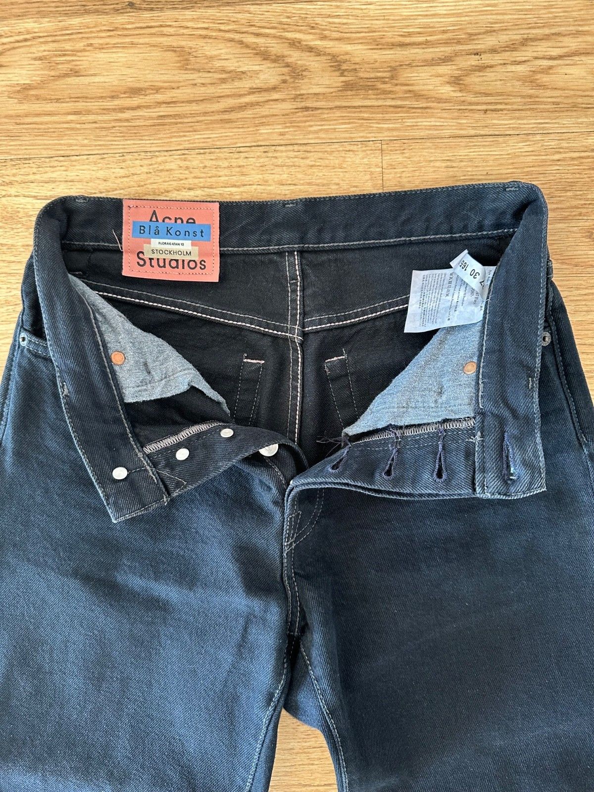 Acne Studios Acne Studios 1997 Jeans - Overdyed Black Size US 27 - 6 Thumbnail