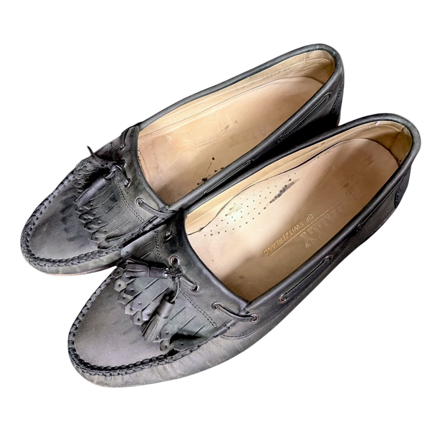 Bally Vintage Bally of Switzerland Leather Tassel Loafers Size 10 Size US 10 / EU 43 - 7 Thumbnail
