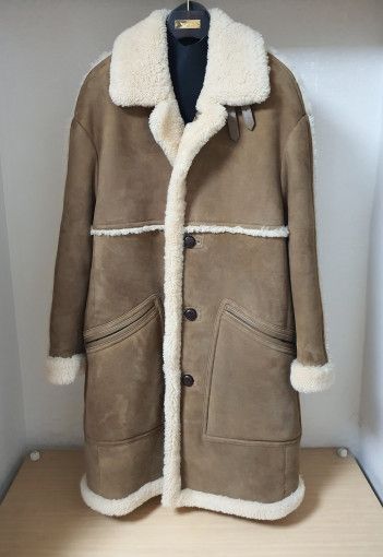 Tom Ford o1sm1stk0824 Suede Shearling Low Cut Single Mustang Coat Size US M / EU 48-50 / 2 - 1 Thumbnail