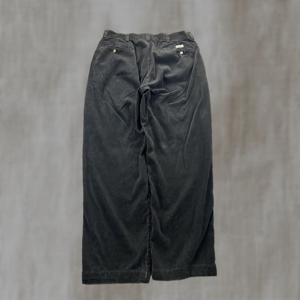 Polo Ralph Lauren Polo Ralph Lauren Pants Mens 34 Regular Chino Corduroy Straight Leg Gray Charcoal Pocketed Front Zip Button Closure Classic Fit Vintage No Size US S / EU 44-46 / 1 - 1 Thumbnail