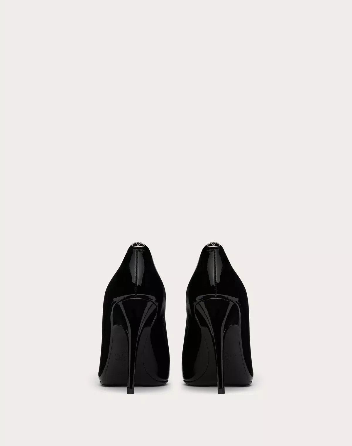 Valentino o1s1wg110426 Le Salon 105mm Patent Lather Pumps in Black Size US 11 / IT 41 - 3 Thumbnail