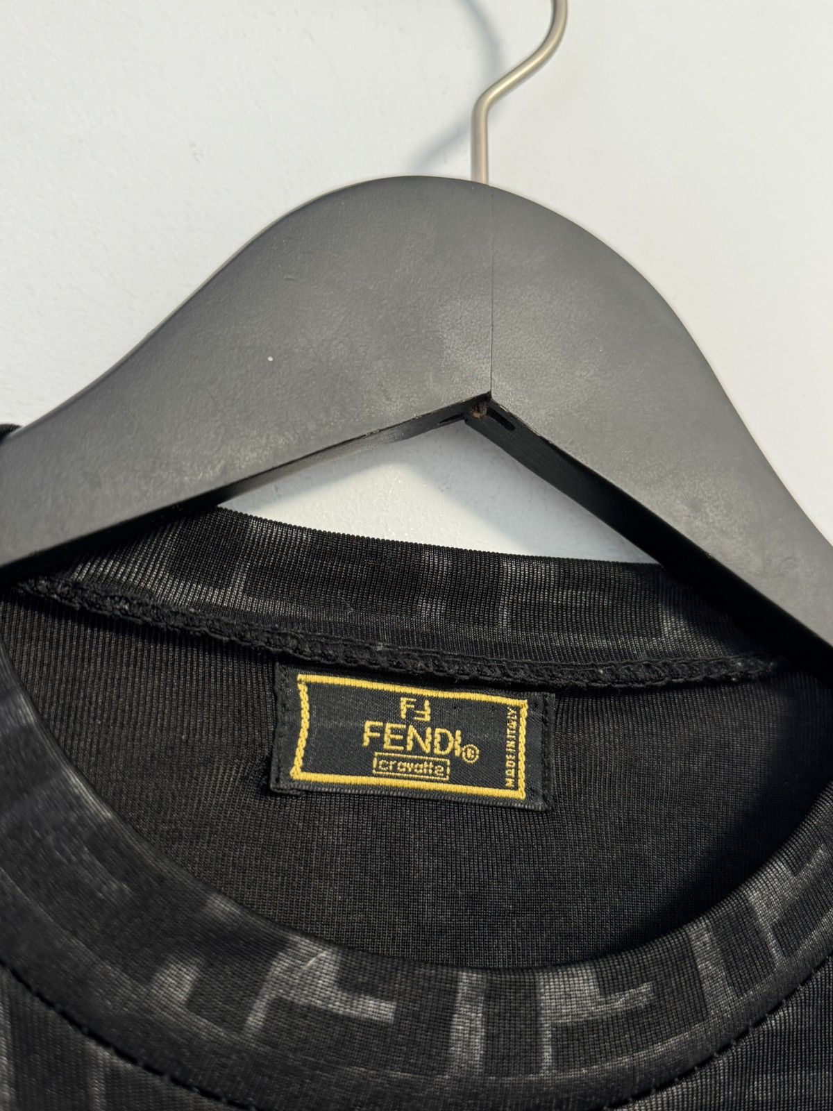 Fendi Fendi Zucca FF Monogram 100% Silk Long Sleeve Top Luxury Size M / US 6-8 / IT 42-44 - 4 Thumbnail