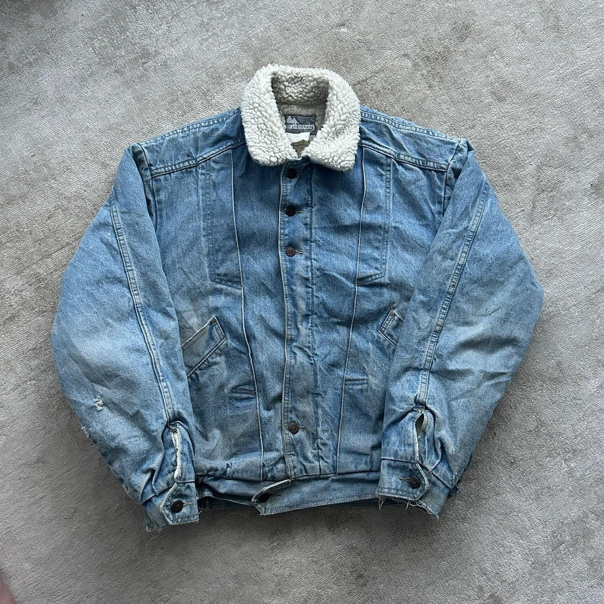 Vintage Vintage 70’s Sherpa Jean Jacket Size US M / EU 48-50 / 2 - 1 Thumbnail