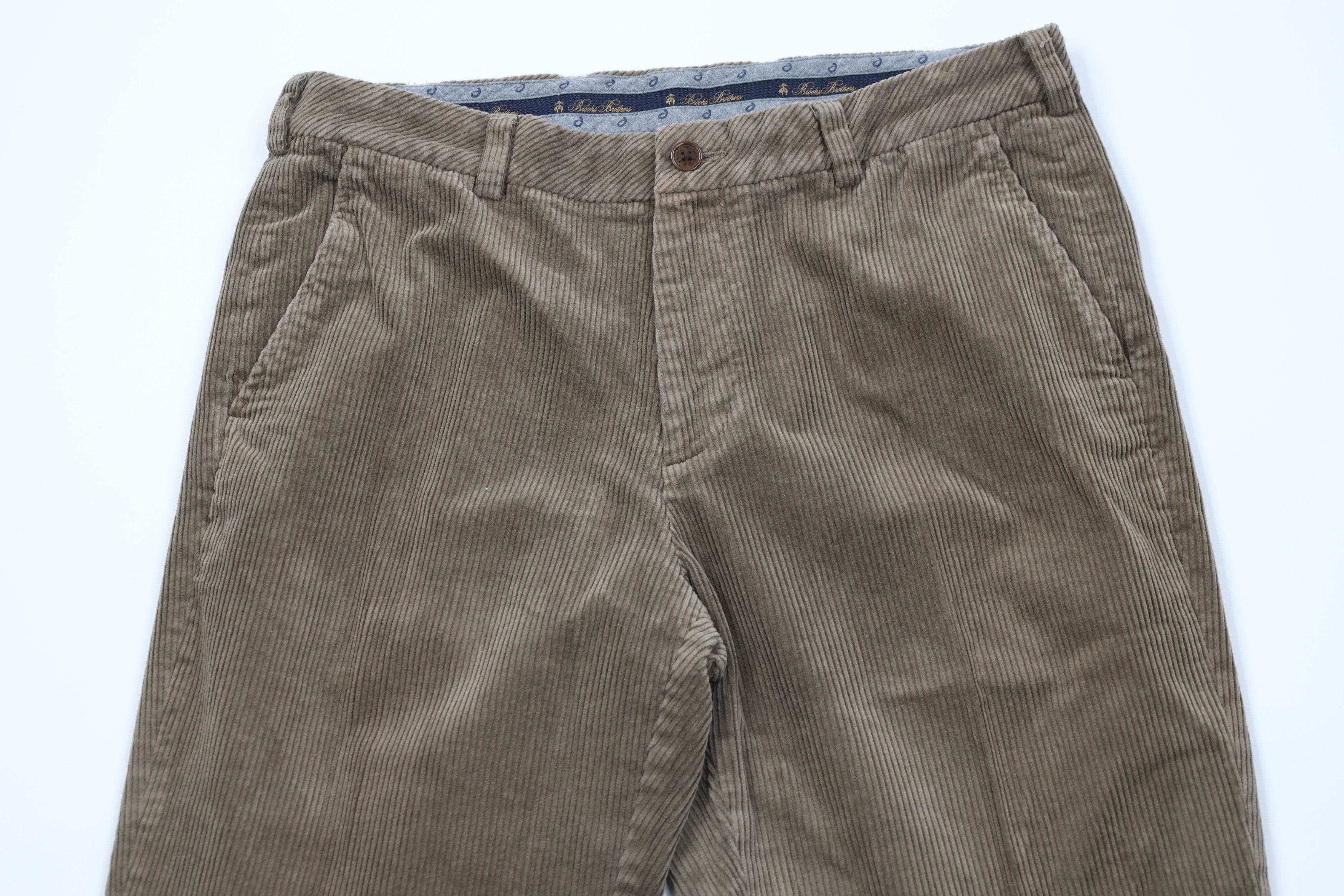 Brooks Brothers Vintage Brooks Brothers Clark Corduroy Chino Pants Beige Size US 34 / EU 50 - 2 Thumbnail