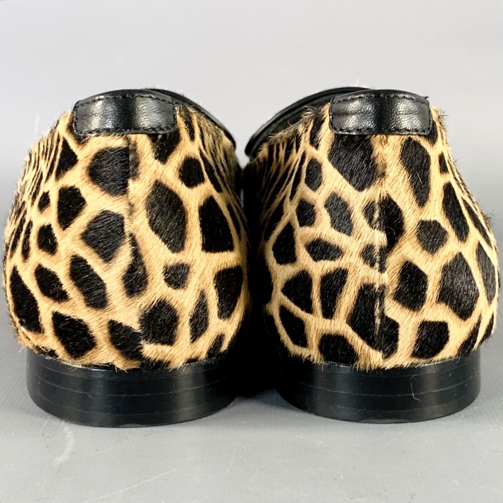 Manolo Blahnik MANOLO BLAHNIK Loafer Flats Size 11 Brown Black Pony Hair Giraffe Size US 11 / IT 41 - 3 Thumbnail
