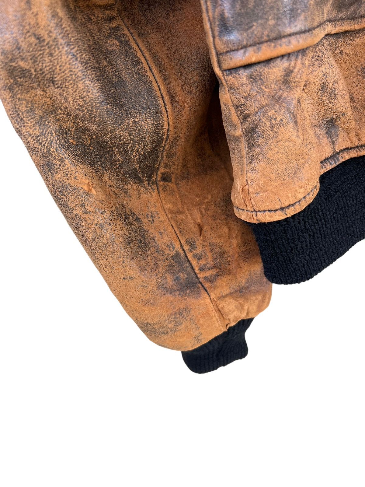 Avirex Archive 80s Avirex A-2 Distress Patina Leather Flight Jacket Size US S / EU 44-46 / 1 - 15 Thumbnail