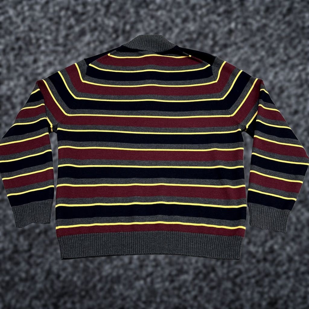 Brooks Brothers Brooks Brothers Sweater Mens XL Striped Mock Neck Henley Wool Size US XL / EU 56 / 4 - 1 Thumbnail
