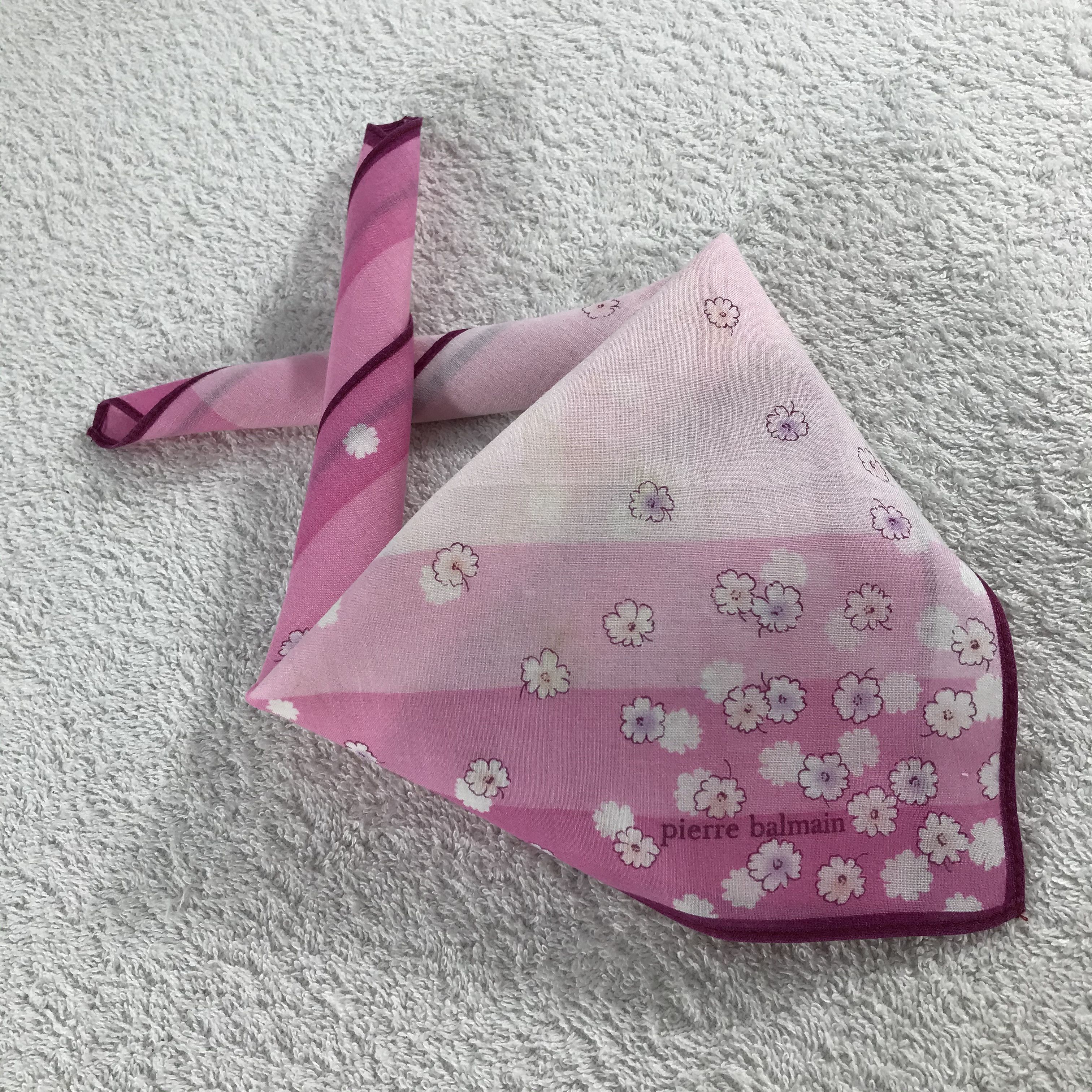 Pierre Balmain × Vintage Pierre Balmain Bandana / Handkerchief / Neckerchief - S298 Size ONE SIZE - 4 Thumbnail