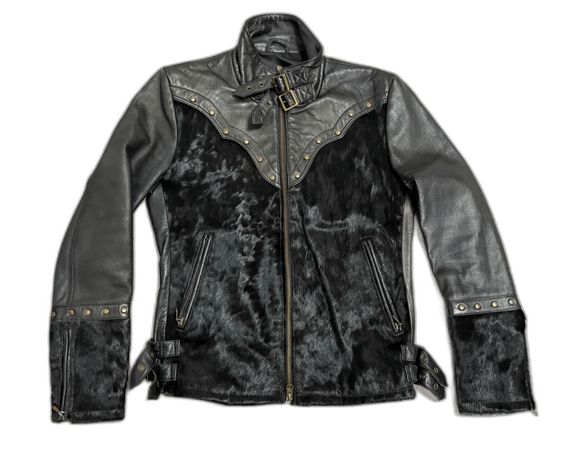 Yohji Yamamoto Vintage Mixed Material Leather Jacket-2506 Size M / US 6-8 / IT 42-44 - 1 Thumbnail