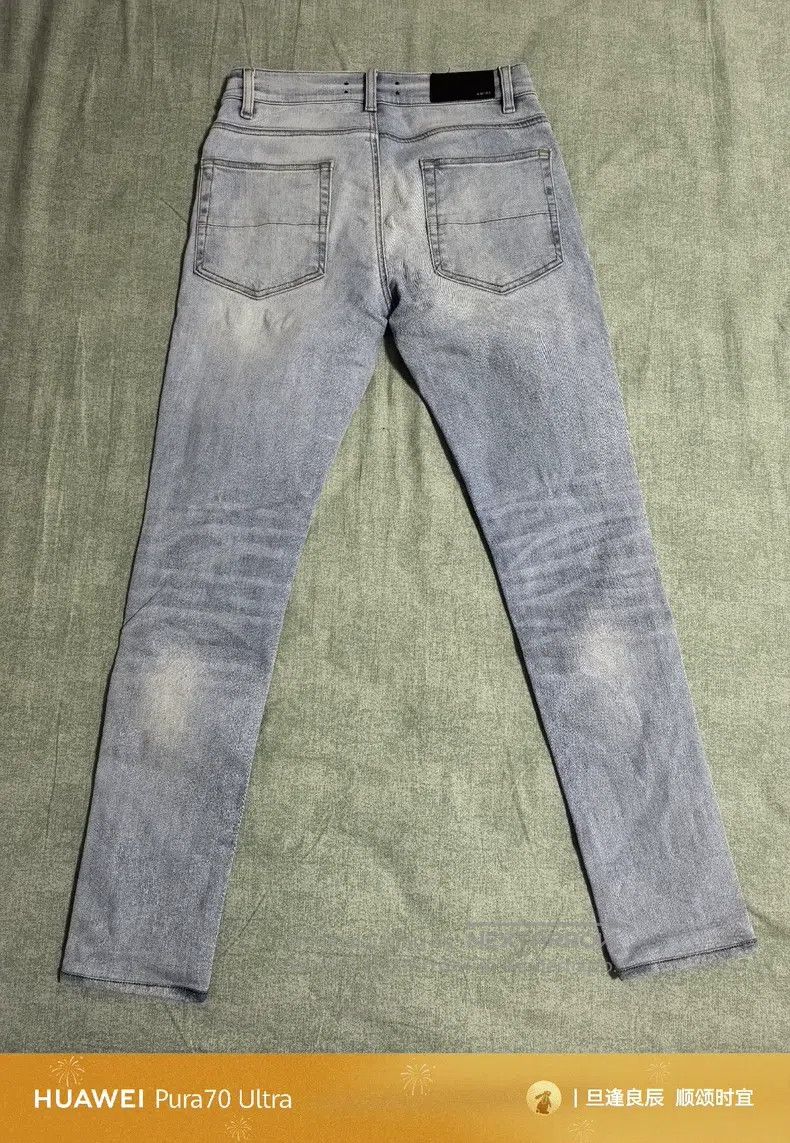 Amiri Amiri Zebra print holey sequin slim denim pants Size US 30 / EU 46 - 7 Thumbnail