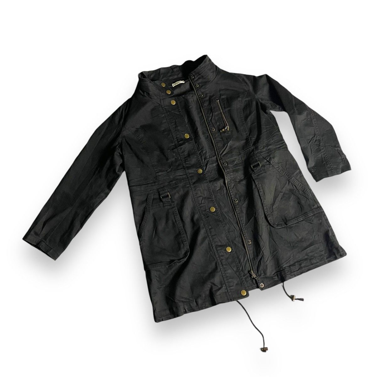 Japanese Brand × KMRii × Yasuyuki Ishii 🇯🇵 A.V.V STANDARD BONDAGE BUTTON UP FULL ZIP PARKA JACKET Size US M / EU 48-50 / 2 - 9 Thumbnail