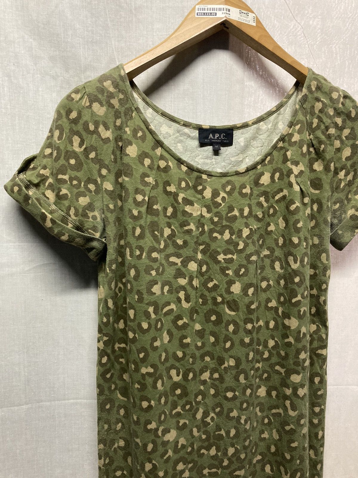 A.P.C. × Japanese Brand APC Green Leopard Dress Size M / US 6-8 / IT 42-44 - 1 Thumbnail